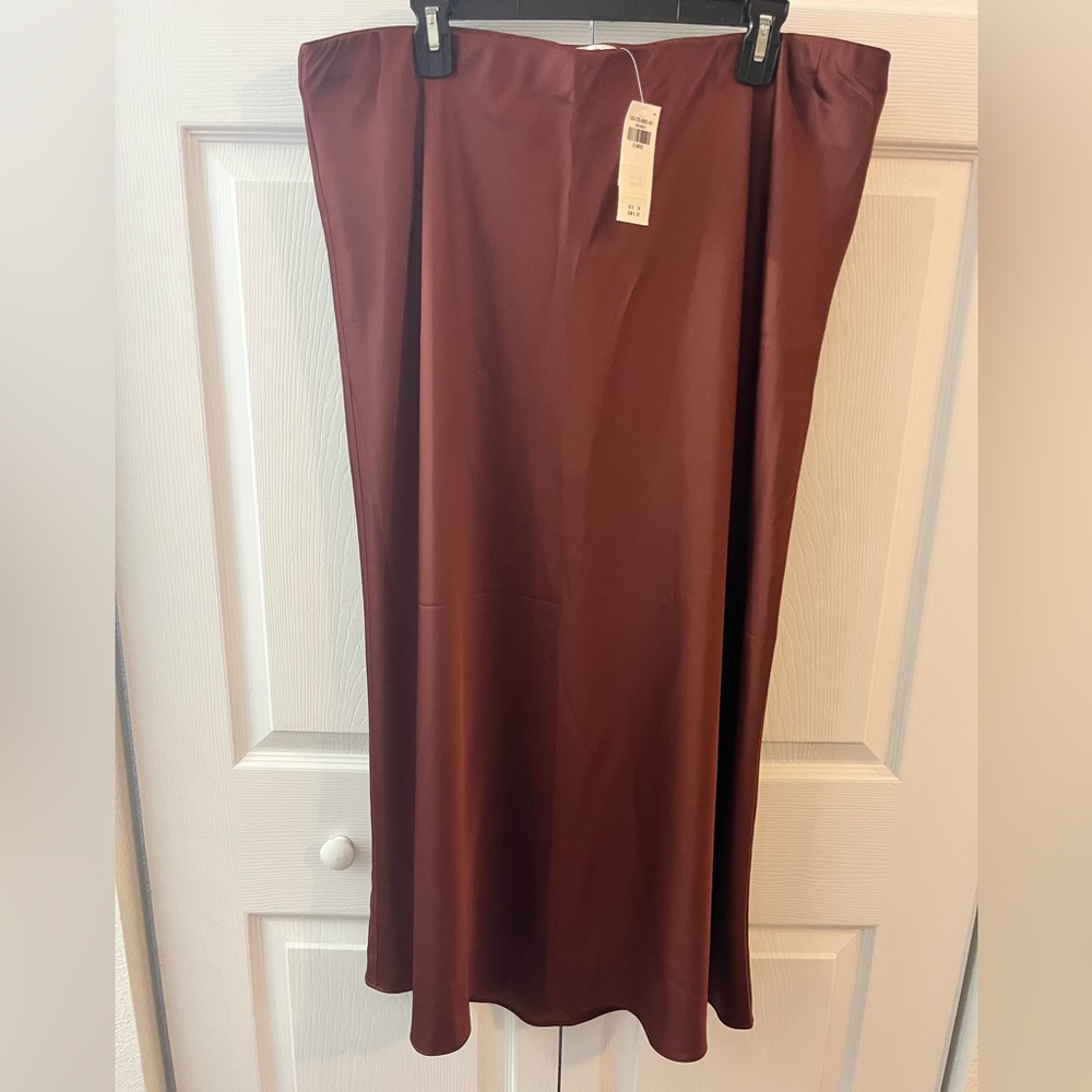 Abercrombie & Fitch Silky Slip Midi Skirt NWT